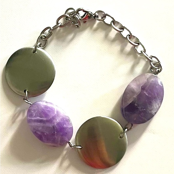 Tocara Jewelry - Tocara Lydie Cape Amethyst Stainless Steel